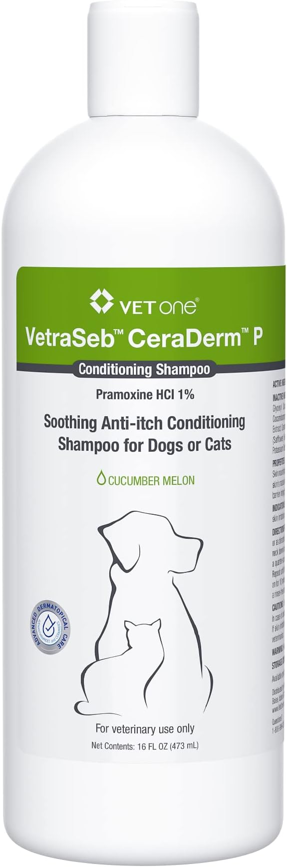 VetraSeb CeraDerm P Conditioning Shampoo 16oz
