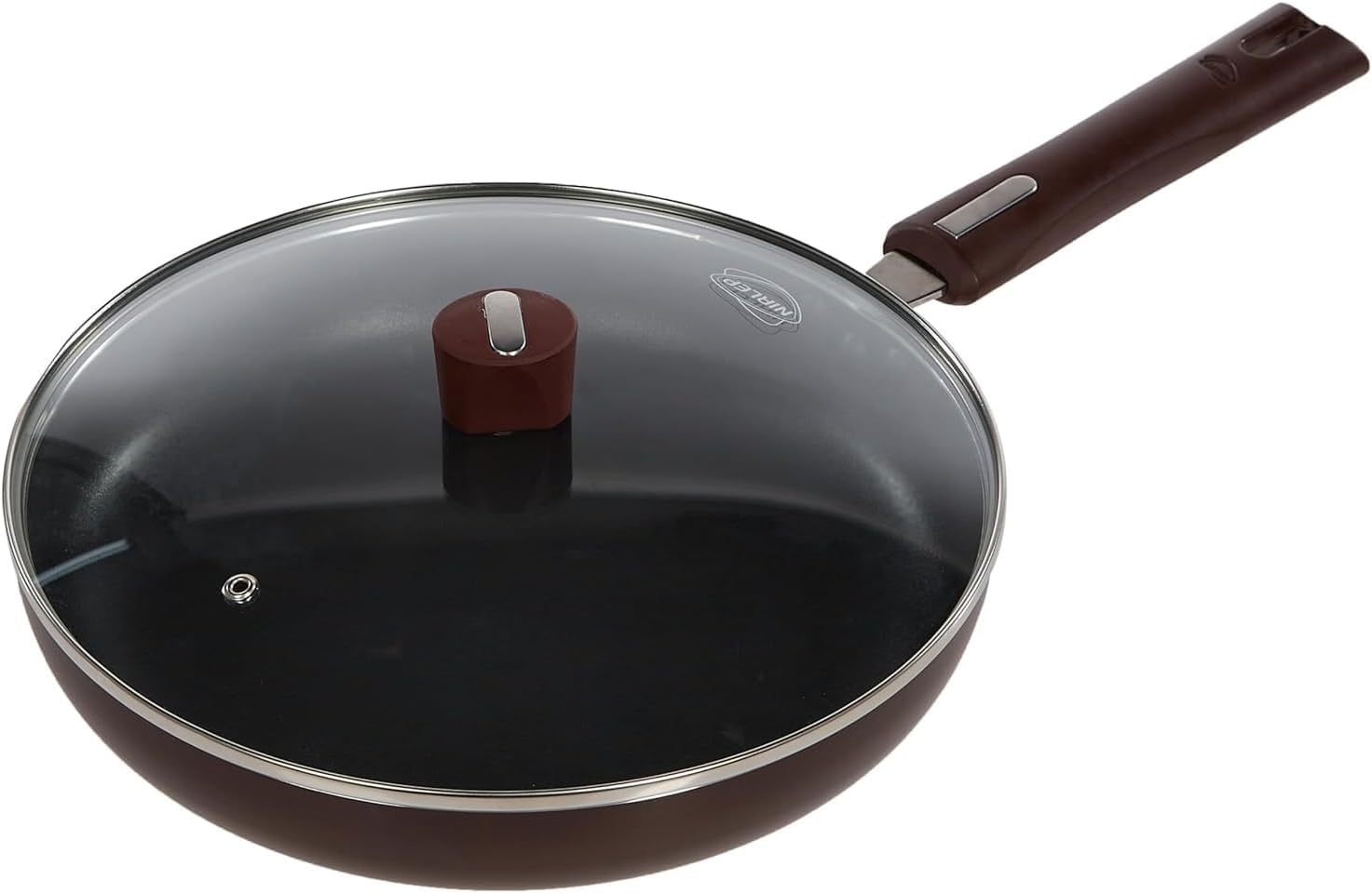Nirlep JFP26GL Select Fry Pan with Glass Lid, 26 cm Size