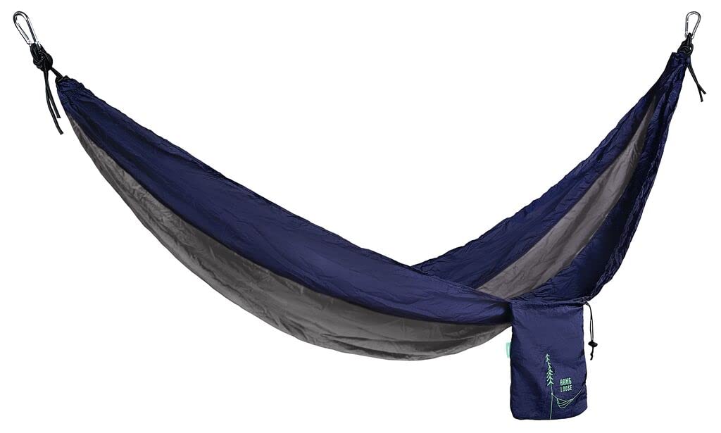 moses. Fernweh Outdoor Hammock Travel Hammock with 2 Carabiners and 2 Ropes for Attachment, Made of Ultra-Light Parachute Silk, Maximum Load 200 kg (Recommended for 1 Person), Approx. 90 cm x 230 cm