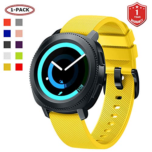 FunBand kompatibel mit Gear Sport Armband, 20mm Silikon Armband Ersatz Watch Strap f&uuml;r 20mm Universal Strap/Gear S2 Classic/Galaxy Watch 42mm/Galaxy Watch Active/Galaxy Watch Active 2/Vivoactive 3