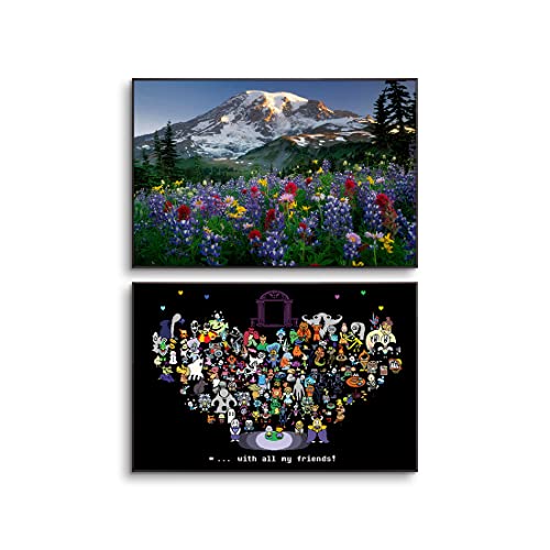  i A[gpl 2 G Undertale A_[e[ R  ʐ^ |X^[ A~ t[ Ǌ| A[gt[ _ A[g{[h G ꂽ CeA Ǌ| (A,30cmx45cmx2pcs)