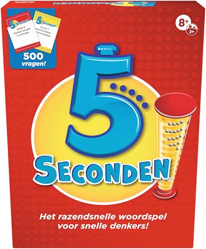 Goliath - 5 segundos, jogo de festa para adultos e crianças a partir dos 8 anos, responder a perguntas em 5 segundos, diversão e velocidade, ideia de presente - 2 jogadores - em espanhol
