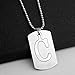 Produktbild CKAWM Halskette Einfache Briefkette Anhänger Für Frauen Männer Schmuck Geschenk Buchstaben Name Halskette Personalisierte Pullover Zubehör Geschenk