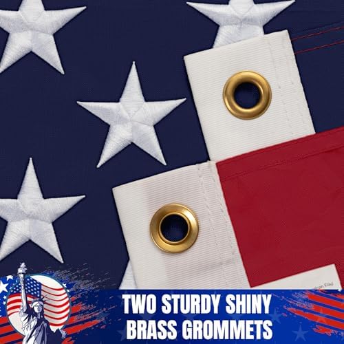 GYaozii 3x5Ft American Flags for Outside, Heavy Duty US Flag TearProof - 2