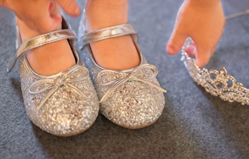 Image of Felix & Flora Toddler Flower Girl Dress Shoes - Girl Ballet Flats Party School Shoes Wedding