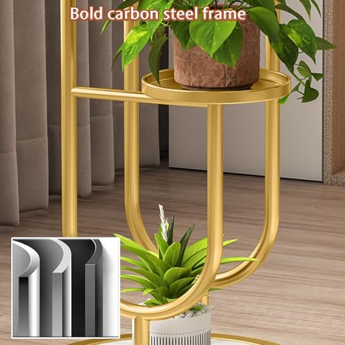 Étagère à plantes avec roulettes : support multicouche en U stable pour déplacer vos fleurs - 6