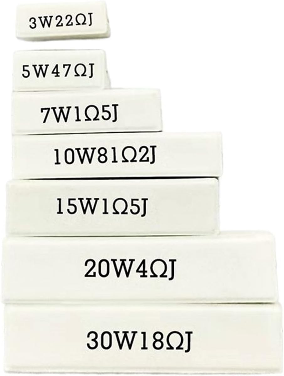 High-power SQP cement resistors with high temperature resistance, explosion-proof and flame-retardant ceramic packaging and strong heat dissipation(SQP50W)