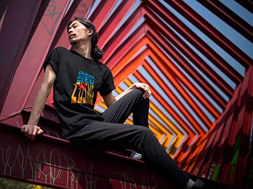 Camiseta Cavaleiros do Zodíaco Queime Seu Cosmo Preta Adulto Tamanho G