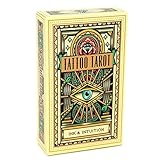 DUXIUYING Tattoo Tarot Karten Tarot, für Erwachsene, Familienspiele-freundliche Partyspiele