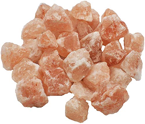 Pink and White Rock Salt Crystal Rocks Chunks for Bath Spa Detox Sole Balance Decoration, Therapy, Relaxation 100% Authentic Pure Natural Premium Quality Himalayan Salt (2KG Pink Chunks)