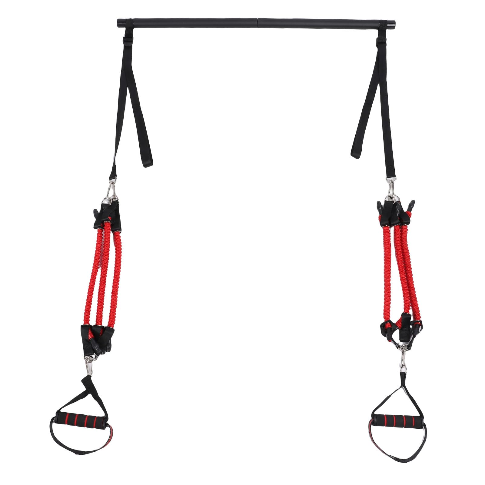 Kit de Barra de Pilates Portátil con Bandas para Hombres y Mujeres, Soporte Multifuncional para Gimnasio en Casa, Entrenamientos de Cuerpo Completo, Kit de Barra de Tonificación de Pilates