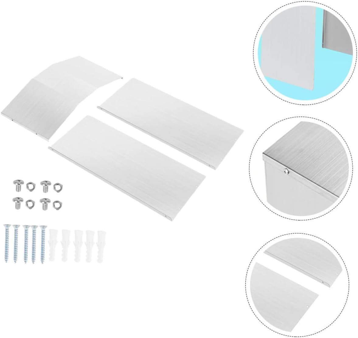 Luxshiny Aluminum Wall Outlet Cover for Electric Socket Protector, Weatherproof Outdoor Socket Plug Protector, Wall-mounted Charging Pile Protective Cover for Home and Industrial Use