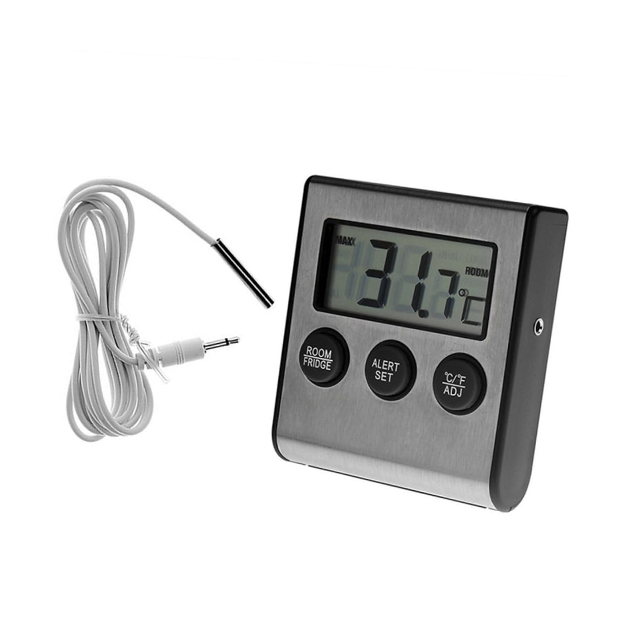 Amosfun 2 Pz termometro da termometro frigorifero termometro per frigorifero misuratore temperatura Termometro per temperatura alta e bassa thermometer utensili da cucina Black