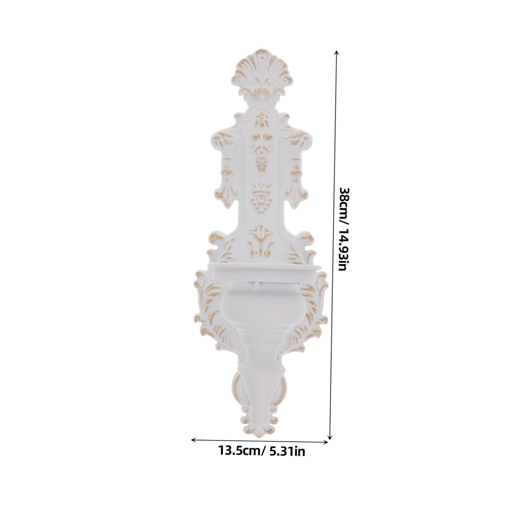 Cabilock Metal Candle Holder for Wall Vintage Wall Sconce Iron Art Pillar Candle Stand