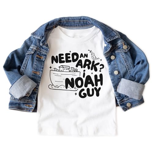 Noah's Ark Toddler Shirt - Need An Ark? I Noah Guy Saying Shirt - Cute Funny Christian Clothing - Religious Bible Story Sunday School Preschool T-Shirt - Natural Boho Toddler & Youth Graphic Tee3