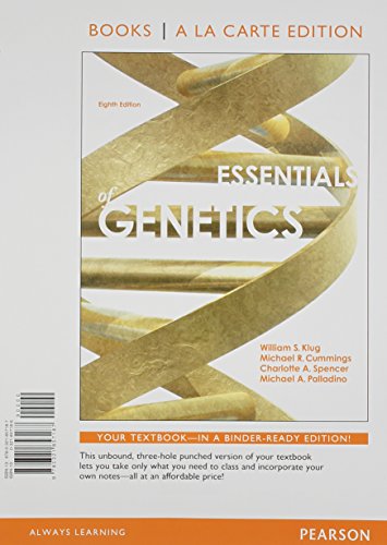 Essentials of Genetics, Books a la Carte Editio... 0321857186 Book Cover