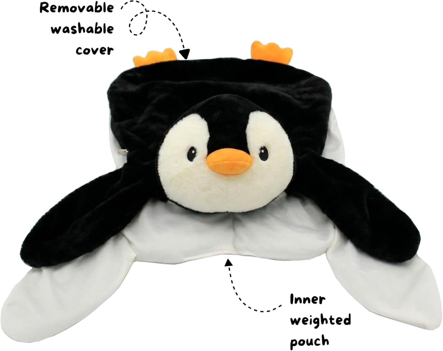 Neuro Wiz Soft Weighted Sensory Plush Animal (2.3kg / 5lb) With Removable Washable Cover & Carry Bag - Image 3