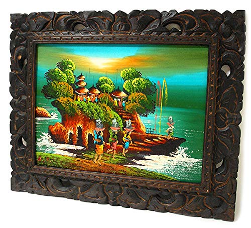 Amazon.co.jp: バリアート絵画 M 横 アハマッドの風景画 『朝陽の 