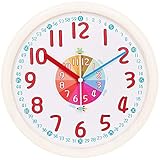 TXL Kids Wall Clock Baby Nursery Large 12