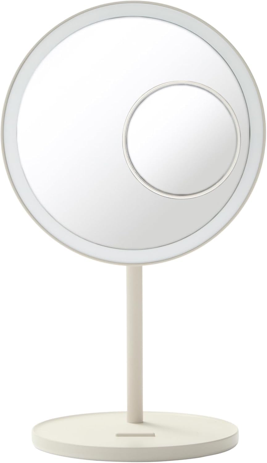 Amazon.co.jp: 無印 良品 コードレスLEDライト付ミラー 5倍拡大鏡付 MJ