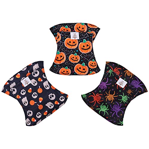 Image of CuteBone Male Dog Diapers Medium 3 Pack Halloween Belly Bands for Male Dogs DM31M