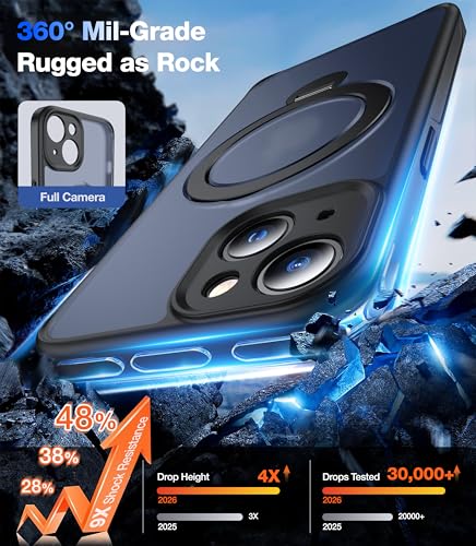 Support magnétique iPhone 15 rotatif pour visionner vos vidéos les mains libres - 6
