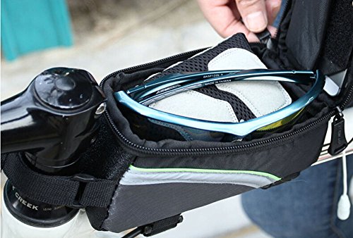 Roswheel Bicycle Bags Bike Bag Bicycle Front Tube Frame Cycling Packages Touch Screen Mobile Phone Bags Professional Bicycle Accessories (red S) - Thumbnail 7