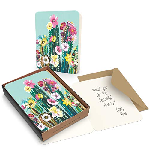 Image of Studio Oh! Artisan Blank Note Cards by Studio Oh! - Desert Blossoms - Pack of 8 - 4.25 inch x 5.5 inch Printed Textured Art Paper Embellished with Foil Stamping Cards and Envelopes
