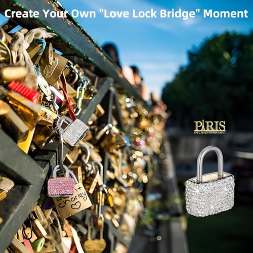 2 Pcs Small Locks with Keys Mini Luggage Locks Bling Keyed Padlock with Key Metal Lock for Locker Suitcase,Backpack,Boxes,Laptop Bag(White+Colorful)2