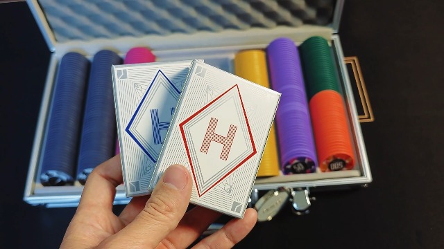 Ensemble Poker 500 Jetons 11.5g Avec Étui Aluminium - Cartes Et Accessoires Inclus