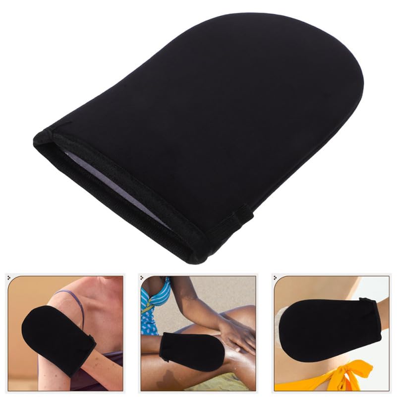 Frcolor Tanning Glove Self Tanner Mitt Applicator for Even Lotion Application Blackened Gloves Soft Skin Friendly Sunless Tan 7.95X4.84In