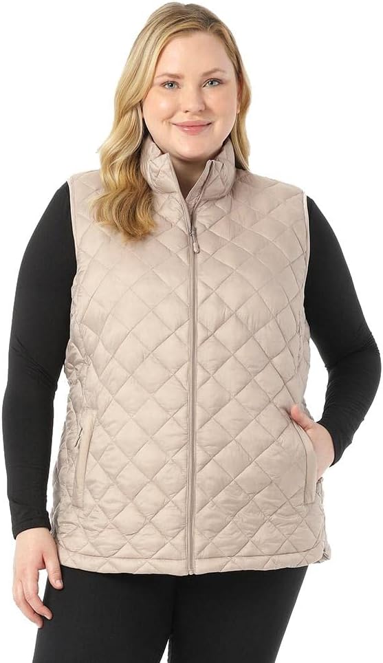 womens plus size quilted vest
