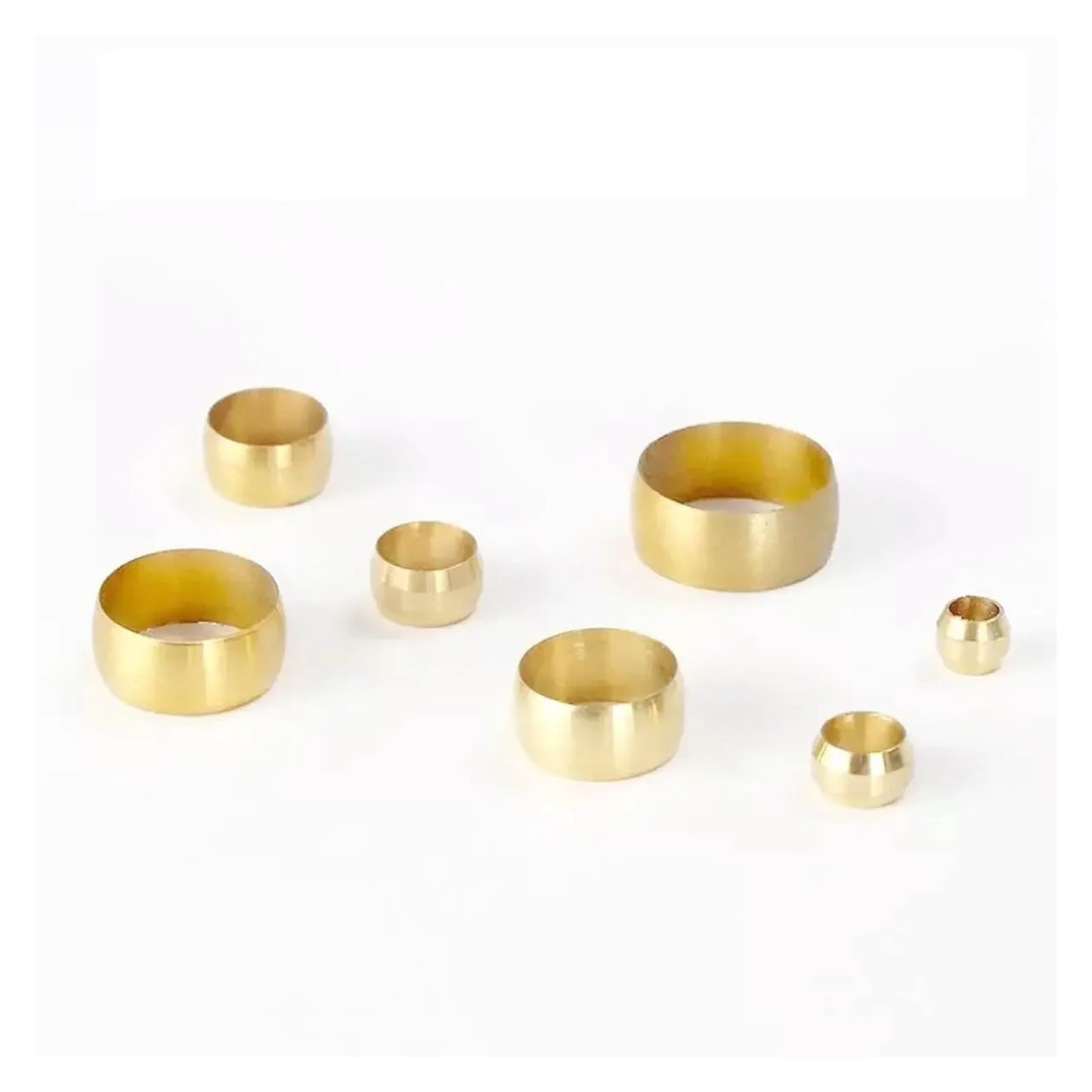 Shftqxslat One Color 10Pc Brass Sleeve For 18Mm O/D Tube Air Compression Pneumatic Fitting Sleeve Ferrule Ring