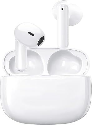 Écouteurs Bluetooth 5.4, Écouteurs sans Fil avec 4 ENC Réduction Antibruit Mic, Casque Bluetooth Hi-FI Son Stéréo, 48H Autonomie Casque, IPX7 Écouteurs pour iPhone Samsung Android