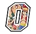 Adesivo NUMERO GARA - da 8 a 14 cm - ONE PIECE WORLD PERSONAGGI MONKEY RUFY ZORO - Motocross Pista Auto Moto Stickers TUTTI I NUMERI