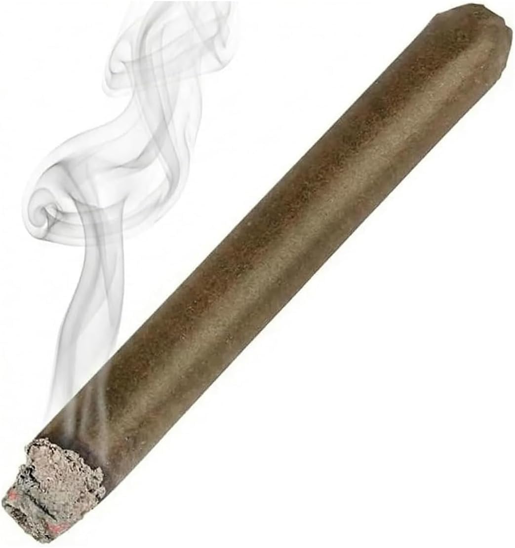 AMERICAN WIT Realistic Looking Fake Stage Puff Cigar (1 Pack) (4.5") Faux Brown Cigar. Looks Like It's lid up.
