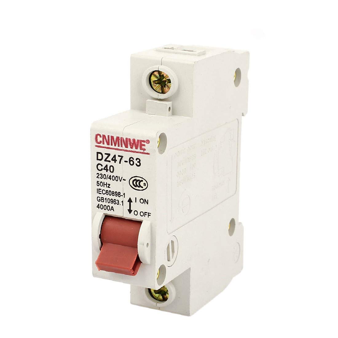 New Lon0167 DZ47-63 AC 230/400V 40A 1P ON/OFF Miniature Circuit Breaker 4000A(DZ47-63 AC 230/400 ν 40A 1P EIN/AUS-Leitungsschutzschalter 4000A