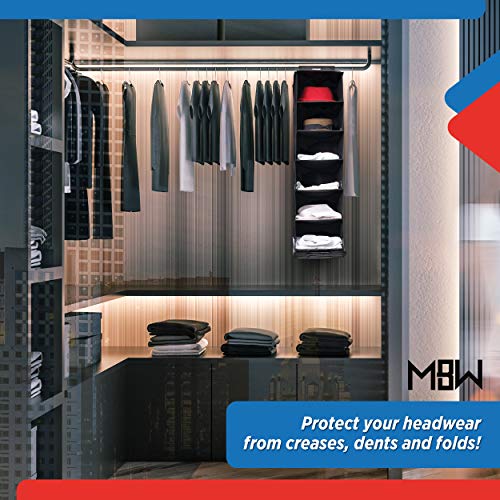 M&W Hat Racks For Baseball Caps – Height Adjustable Hat Organizer For Baseball Caps Closet - Protect, Store Organize Your Caps From Creases With The Multi-Use Cap And Hat Holder Organizer #TOP3