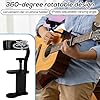 Sinbana Guitar Phone Holder, Portable Mobile Phones Holder Mount Stand with 360-Degree Rotatable Design Practical Guitar Playing Stuff Accessories for Teaching Video Recording Live Streaming #3