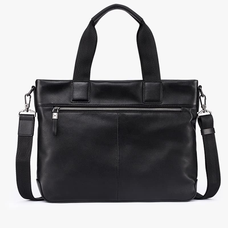 HBJWOV Transverse Briefcase Young Men's Handbag Leather Computer Bag Crossbody Bag3