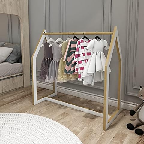 Garderobenständer Værløse mit Kleiderstange freistehend 78 x 75 x 35 cm Kinder-Kleiderständer Cover