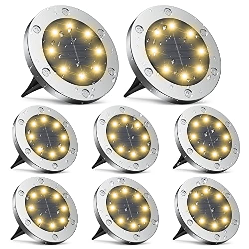 Lampada Solare da Giardino IP65 Impermeabile in Acciaio Inox con Palo Alto e Dop