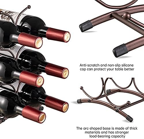Soporte para botellas de vino para encimera miniatura 5