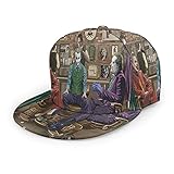 Mioolkt Joker Hat Flat Brim Bill Baseball Cap Adjustable Snapback Hat Hip Hop Cap Dad Hat Trucker...