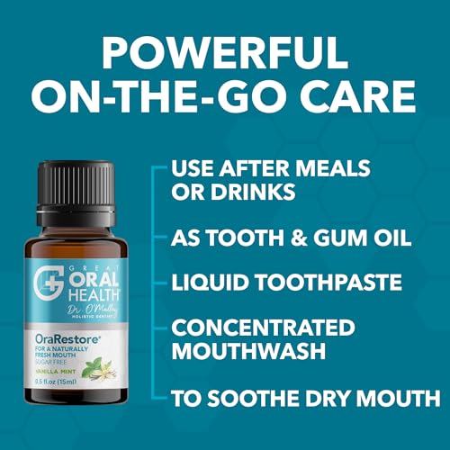 Image of Dentist Formulated Oral Health System with Fluoride Free Remineralizing Nano Hydroxyapatite Toothpaste, OraRestore Mouthwash Concentrate & Oral Probiotics for Bad Breath, Enamel Strength, Oral Balance