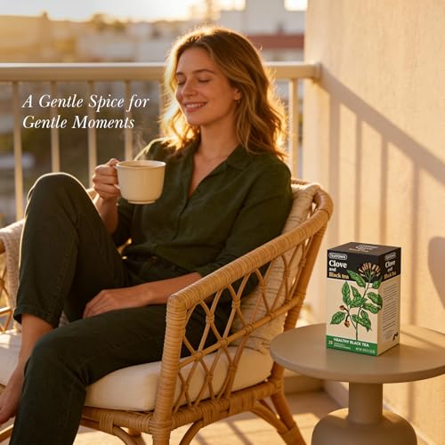 Image of Life Plus Style Gourmet Tea Town Clove and Black Tea 25 Individually Wrapped Tea Bags Aromatic Herbal Black Tea with Clove for a Warm Rich Flavor and Everyday Wellness