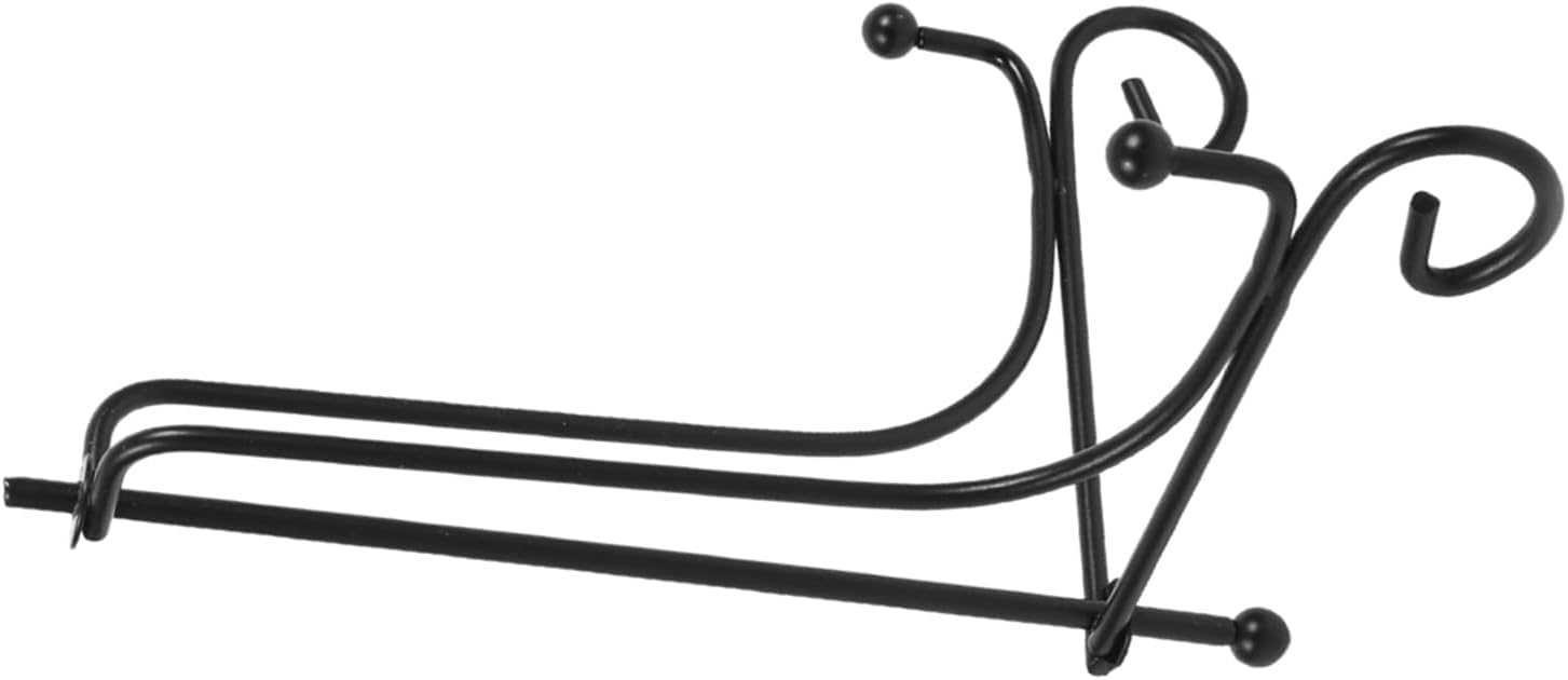 Yctze 1 Piece Iron Easel Large Artwork Display Stand - Ideal for Plate, Picture Frame, Book, Classic Black Design (Plastic, Metal)