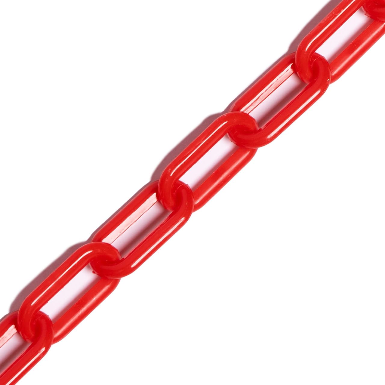 Nws Red 5M/25M Plastic Chain Barrier – 6Mm/8Mm Thickness | 8X Vibrant Colours (8Mm, 5M, )