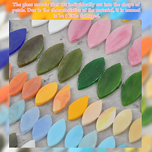 Buygoo 100Pcs Mosaic Tiles, Glass Mosaic Tiles For Crafts Bulk, Stained Mosaic Glass Pieces, Mosaic Supplies For Home Decoration, Art Crafts, Diy Projects - Assorted Size&Colors #TOP2