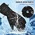 LRaLChL Heated Gloves, 5V 5000mAh Rechargeable Heated Gloves for Men Women, Waterproof & Upgrade Non-Slip Electric Heating Glove for Motorcycling, Hunting, Skiing, Outdoor Work(L)